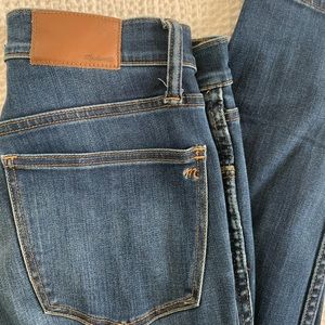 Madewell 10” high rise skinny jeans size 28 Danny wash